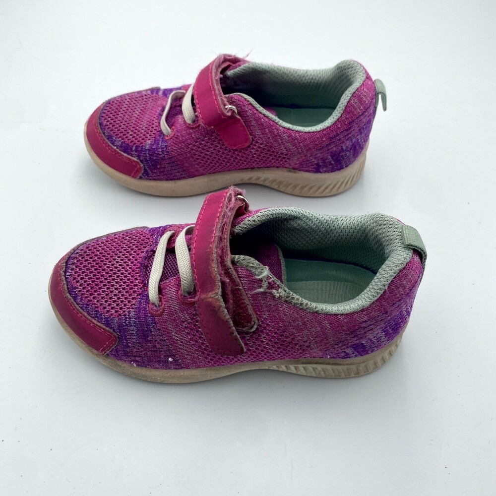 Little Kiki Unisex Kids US 8 Sneakers Pink Purple Comfort Casual Lace Up Shoes